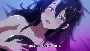 Busty succubus in glasses sucks as my step mom in this anime hentai fantasy with big tits