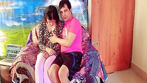 Rumpa21 cute Deshi girlfriend bangs hard on sofa with step cousin in steamy video