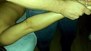 Look at sexy housewife Karina naked during paid massage with Lucas