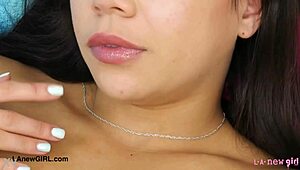 stunning latina beauty shows her sexy body