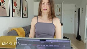 Horny neighbor bent over for rough doggystyle with muscular bodybuilder