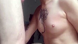 This pretty homemade slut trains hard for deep throat and swallows every drop fast.