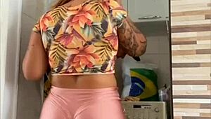 Married Woman Flashing With Husband Nearby