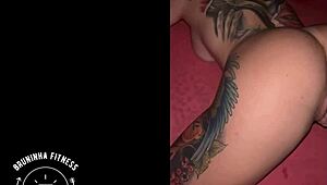 Cuckold films hotwife's interracial BBC encounter.