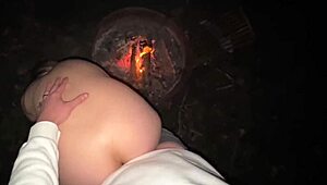 Creampie By The Campfire Public Sex
