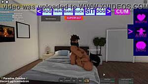 I can’t believe how wild Roblox sex part 2 got with rough kinky action