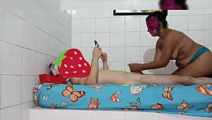 Friend Swallows Big Cock On Halloween Night