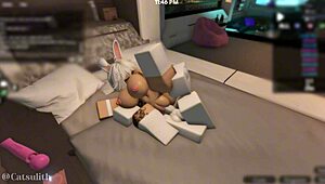 just chilling with my snow bunny, got intimate with a follower again, part 2