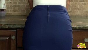 harlow harrison and cherie deville enjoy a taboo lesbian sex fantasy in the kitchen