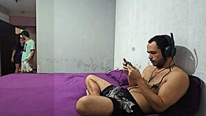 my husband cucks me for game, so i fuck his best friend in front 😏