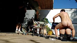 Damn, behind the cameras, Latina asses get bent over in wild group action!