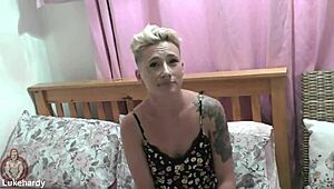 Whoa, wanna see this amateur tight pussy get totally wrecked in her first scene?