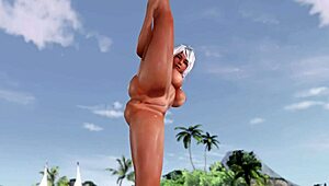 Doaxvv Patty shows off tanned curves in erotic close-up