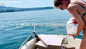 Boat wash in sexy thong swimsuit summer is here