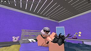 Rich Slut Gets Pounded Hard by a Roblox Fan in Wild Action