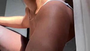 Big booty brunette meets her stepbrother for fun