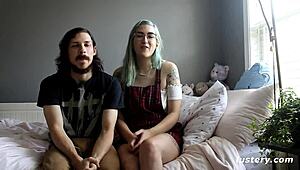 Amateur Couple Hunny And Tyler Make Up