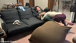 Amateur Japanese Couple's Real Sex With Riding And Orgasm