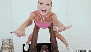 Adorably Innocent Tiny 18+ Hole Kate Bloom PLOWED by BBC Outdoors