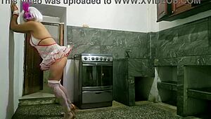 Milf revives her lustful moments in the brothel.