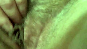 tight hairy pussy rubbing