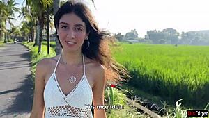 Cute Rice Picker Gets Bent Over For Sex Payment In Public