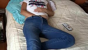 My wife gets excited in hidden 69 position