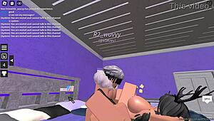 Rich Slut Gets Pounded Hard by a Roblox Fan in Wild Action