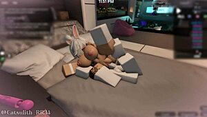 just chilling with my snow bunny, got intimate with a follower again, part 2