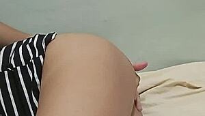 stepdaughter caught fingering right in front of step dad