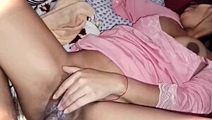 Inquilina Infiel Lets Me Enter Her Room to Check Her Tight Shaved Pussy