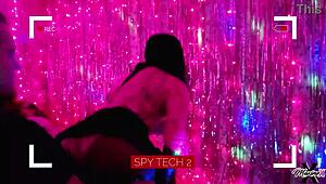 Stunt Cock Drills Asian Maxine's Stripper Pussy with Intense Facial Finish