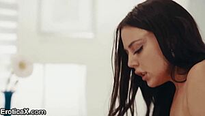 Horny Brunette Fulfills Deep Desires Outdoors