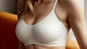 Ai-generated models pose in lingerie and underwear catalog