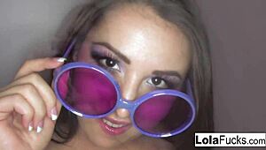 Sexy Lola Foxx Gropes Her Body in Solo Compilation