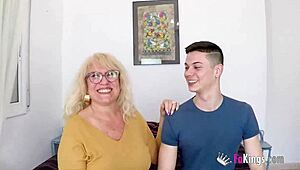 Mrs. Fina gets slammed hard by eager rookie in wild action.