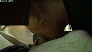 She gives amazing blowjob to milf in narrative style.