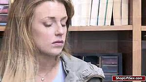 Shoplifter Kate gets pounded hard by LP in wild sex.