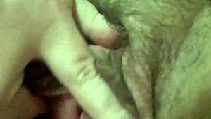 tight hairy pussy rubbing