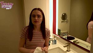 Stepdad Seth Creampies Reese Robbins in Wild Doggy Style Quickie