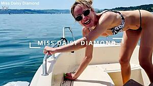 Boat wash in sexy thong swimsuit summer is here