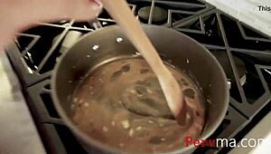 getting head from big tits stepmom while making eggs before fertilizing her eggs