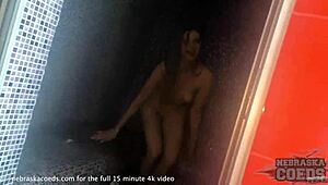 Watch Margarita Masturbate Riskily on Rooftop