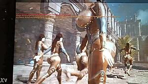 Curvy Fat Sexy Woman Poses And Moves