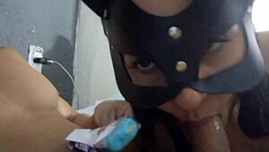 my stepson records me sucking dick and filling mouth with cum