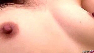 i’m so nervous, my first creampie with a shy japanese teen.