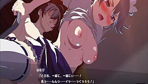 メイド服のコスプレ女子高生に襲われる 巨大なチンポでアナルセックス