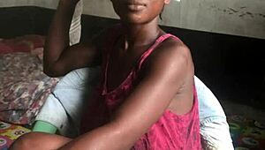 crazy bitch smokes in landlord's room while wearing sexy clothes