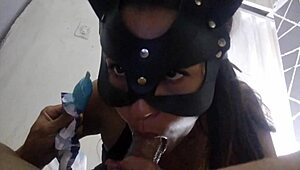 my stepson records me sucking dick and filling mouth with cum