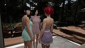 Let's Play Caroline's Fantasies Part 7 in the Rental Cabin with Strapon 😈